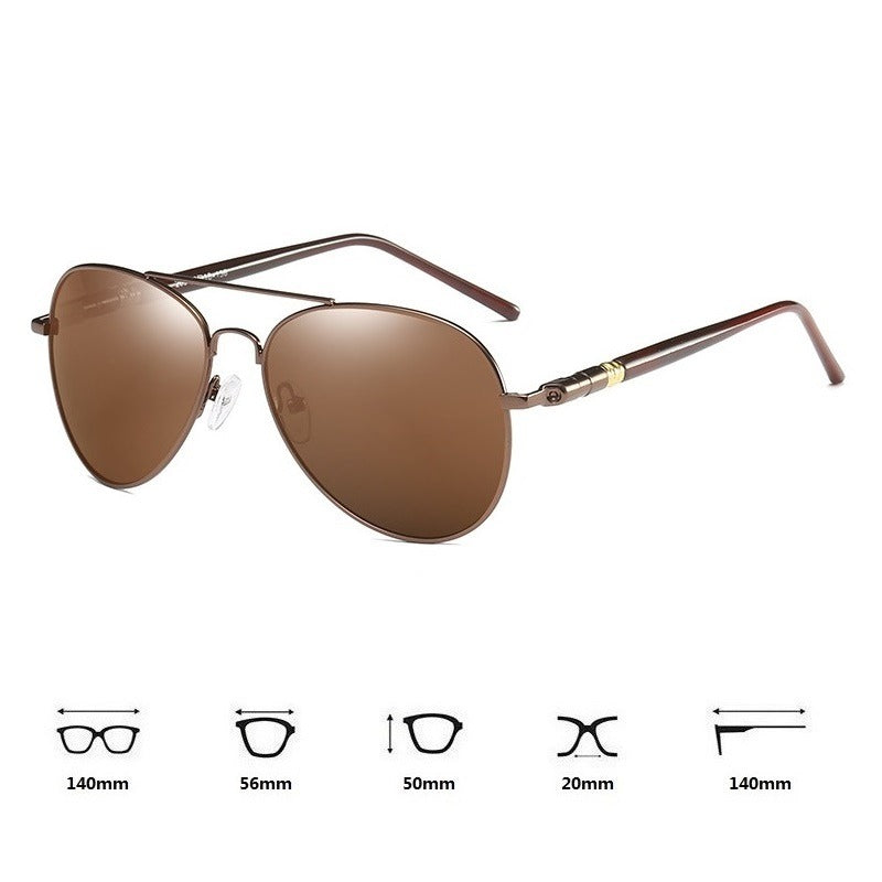 Vintage Black Pilot Sunglasses 