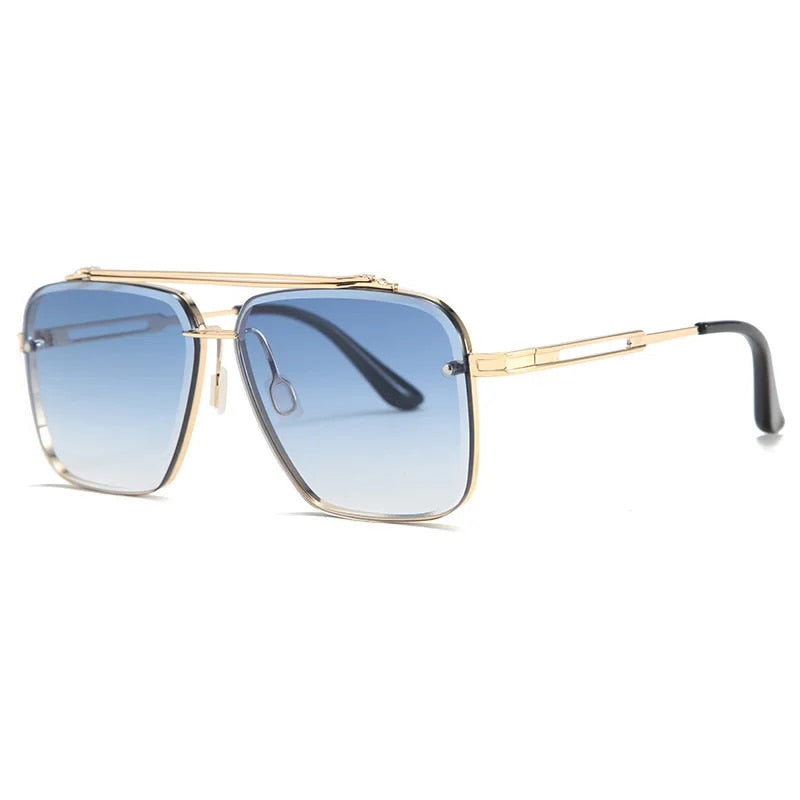 Vintage Classic Mach Six Style Gradient lens Men Sunglasses Men 