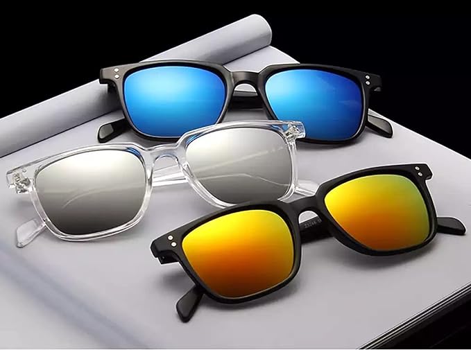 Vintage Square Frame Sunglasses - Fashionable Unisex Shades 