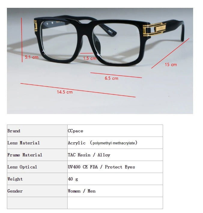 Vintage Thick Square Sunglasses 