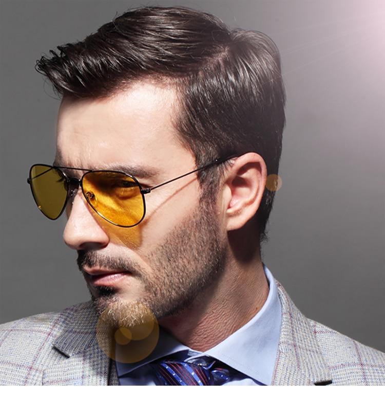 Yellow Candy Night Vision Aviator Sunglasses For Men And Women 