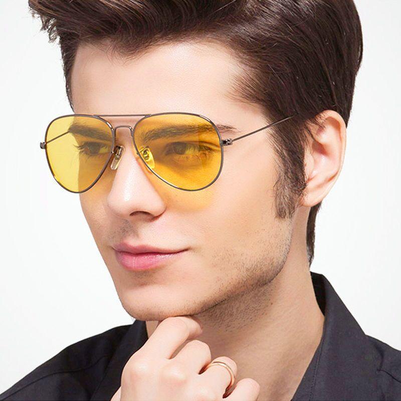 Yellow Candy Night Vision Aviator Sunglasses For Men And Women 