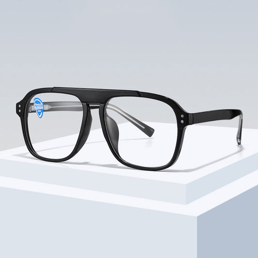 Sunglass Lover square eyeglasses with black frame designed as anti blue ray glasses