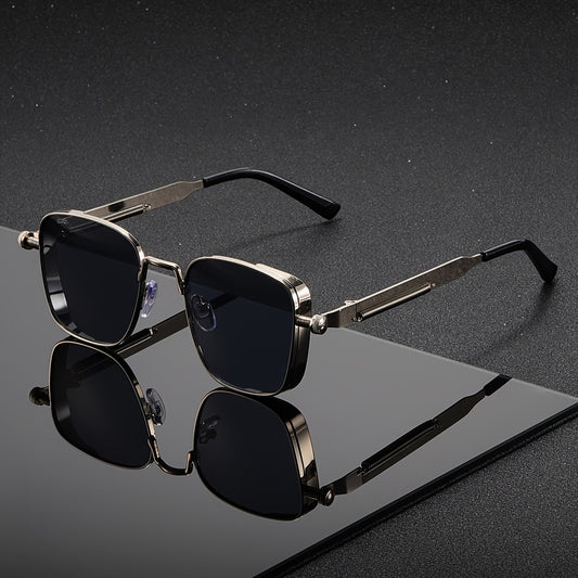 Retro Punk Square Metal Sunglasses