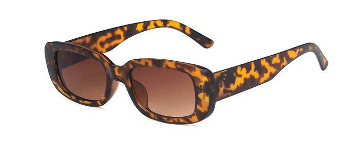 Sunglass Lover tortoiseshell small rectangle sunglasses for women with brown gradient lenses