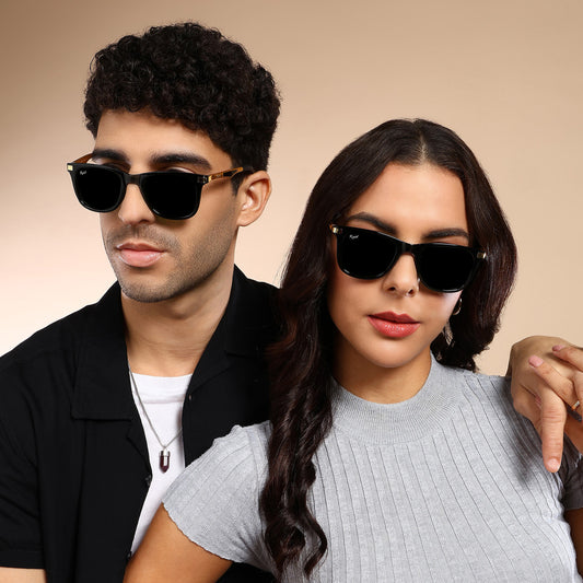 Classic Black Wayfarer Sunglasses (52 mm)
