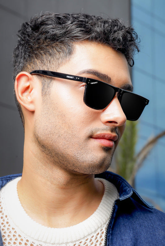 Classic Square Biking Driving Eye Protection Sunglasses (55 mm)