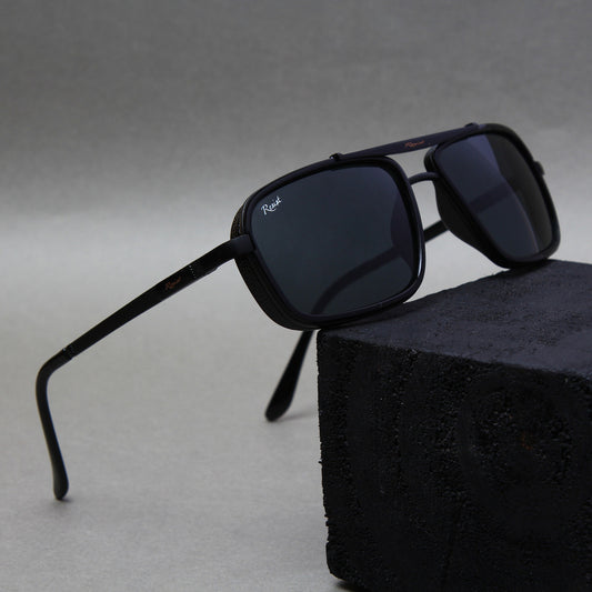 Classic Polarized Rectangles – Retro Square Sunglasses (56 mm)