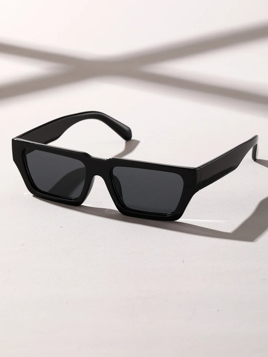 Black square sunglasses for men by Sunglass Lover with sleek rectangular frames